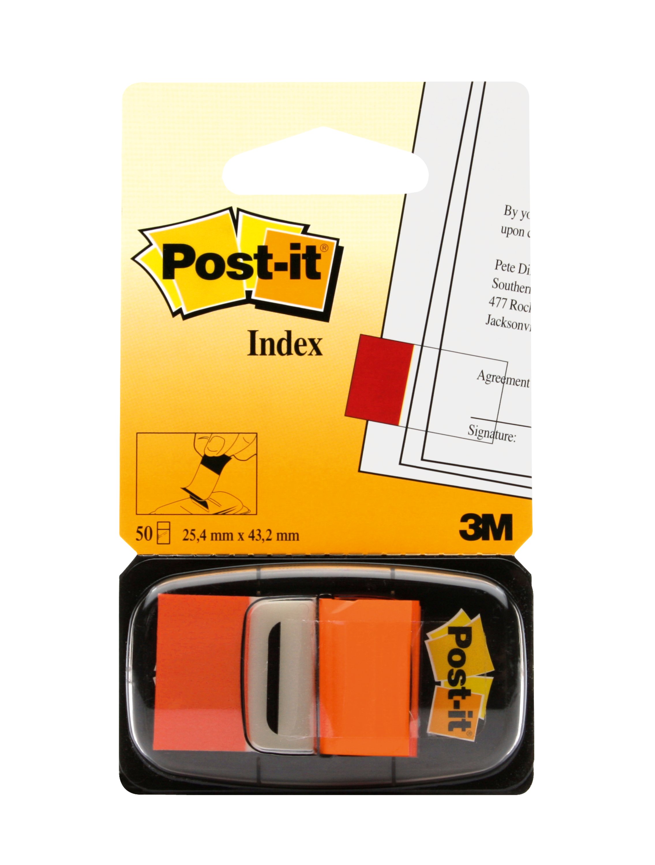Post-it® Index Haftmarker orange 50 Streifen