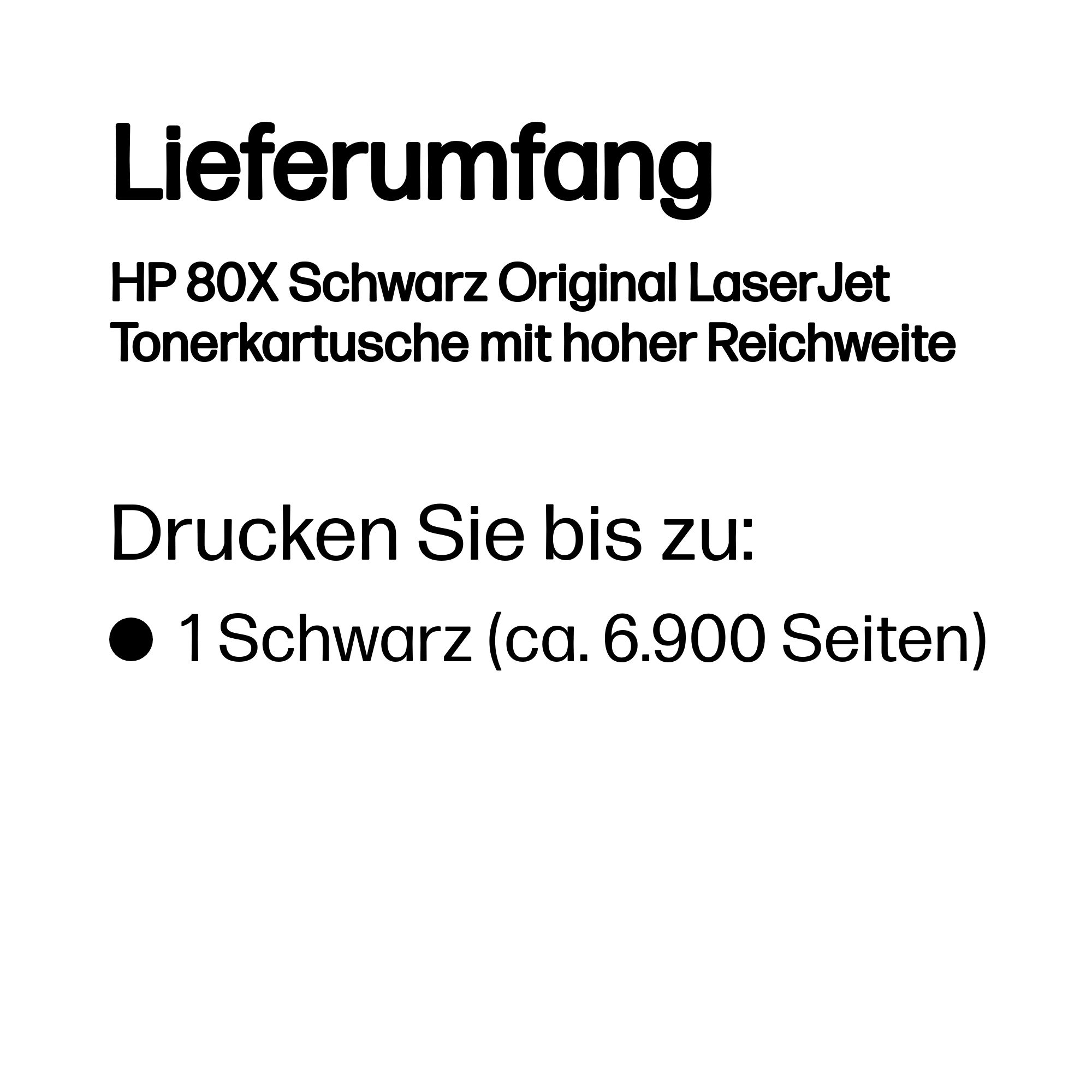 HP 80X (CF280X) schwarz Tonerkartusche