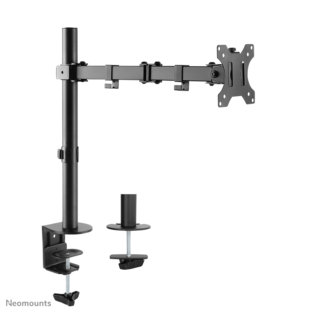 NEOMOUNTS Monitor Desk Mount Tischhalterung 25,4-81,3cm 10-32Zoll Klemme/Durchführung VESA75-100 Volle Bewegung schwarz