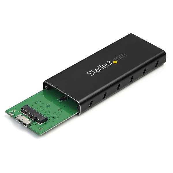 STARTECH.COM M.2 NGFF SATA Festplattengehäuse - USB 3.1 (10Gbit/s) mit USB-C Kabel