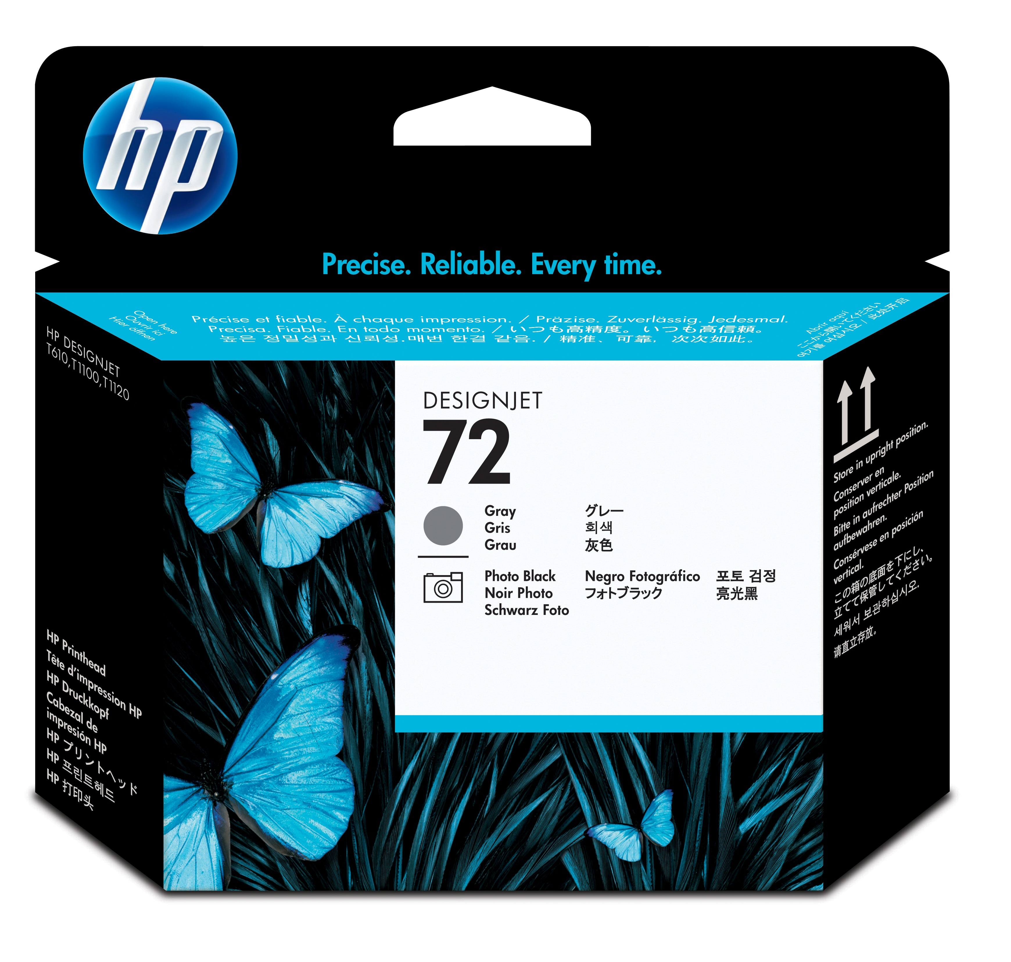 HP 72(C9380A) Foto schwarz, grau Druckkopf