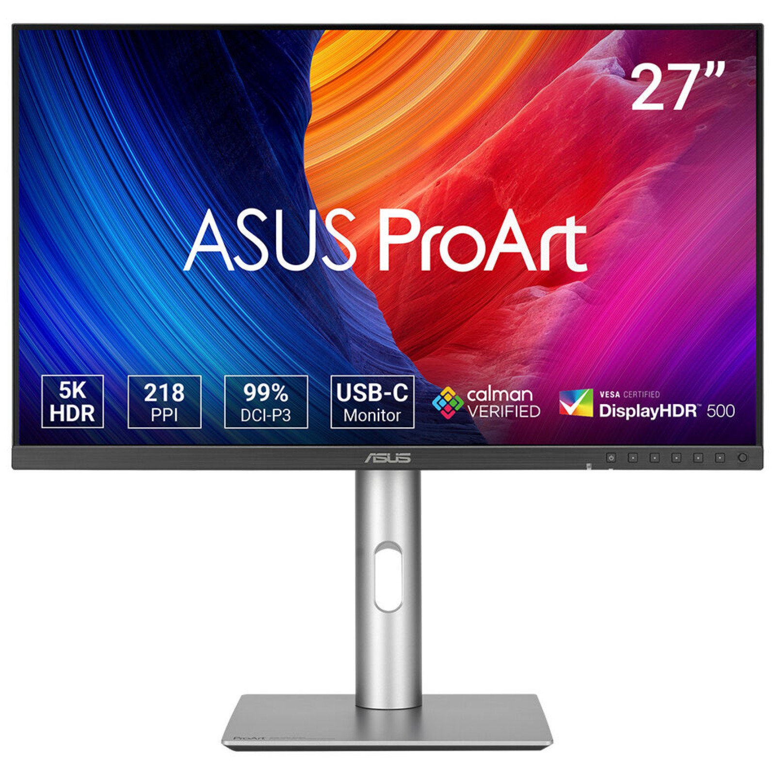 ASUS PA27JCV 68,58cm 27Zoll 5K IPS 60HZ 5MS GTG HDMI BLACK + SILVER
