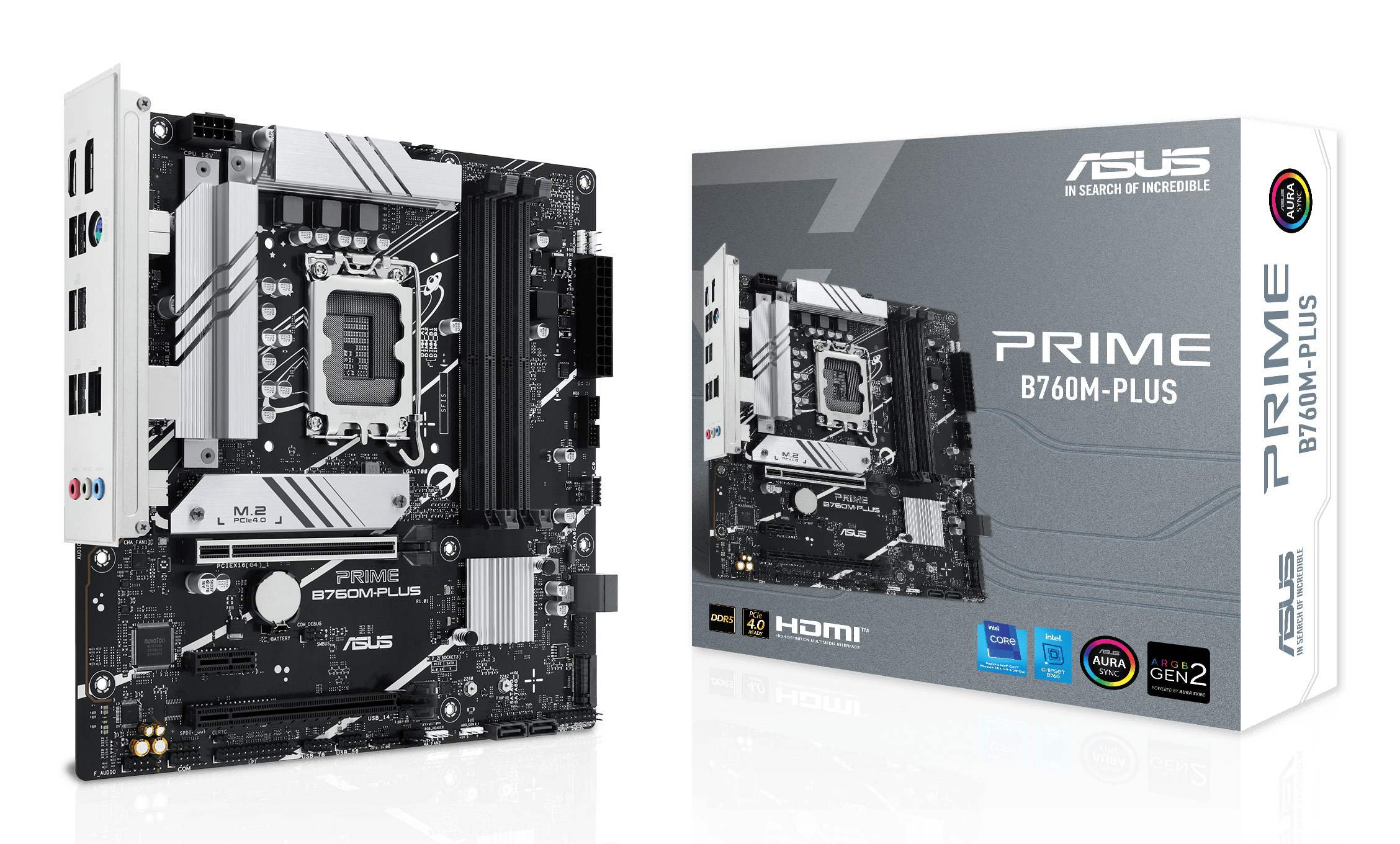 ASUS PRIME B760M-PLUS LGA 1700 4xDDR5 microATX 4xSATA MB 1xHDMI 1xDP 2xM.2