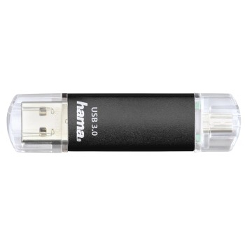 hama USB-Stick Laeta Twin schwarz 128 GB, 1 St.