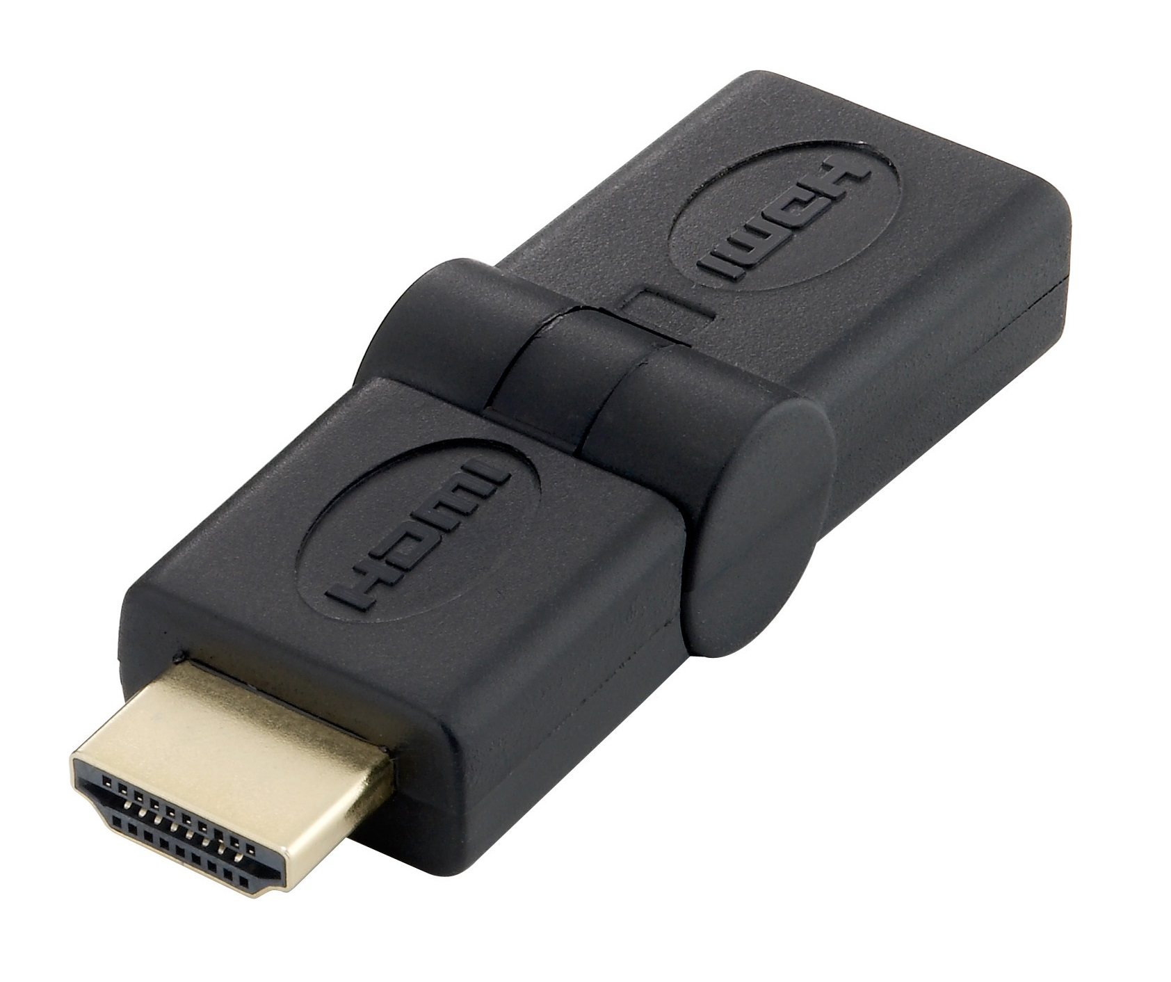 Equip HDMI Knickadapter 1920x1080/60Hz St/Bu 180° schwarz Polybeutel