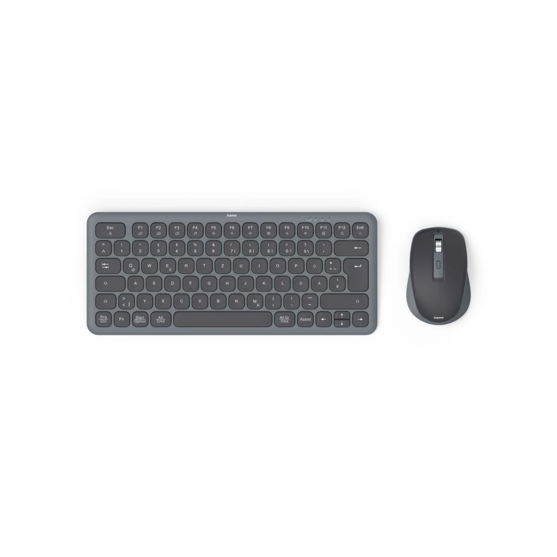 hama WKM-500 Tastatur-Maus-Set kabellos schwarz