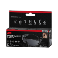 3M Schutzbrille SecureFit™ 200 grau, 1 St.