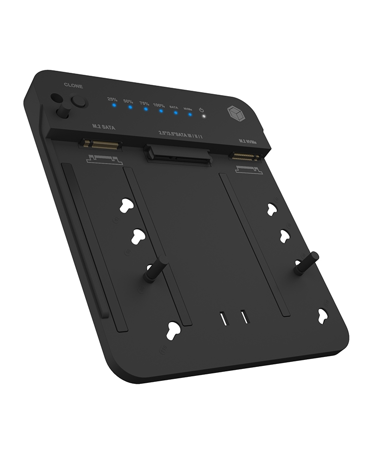 Docking- & Klonstation IcyBox 2,5& 3,5M.2 SATA NVMe USB3.2 retail