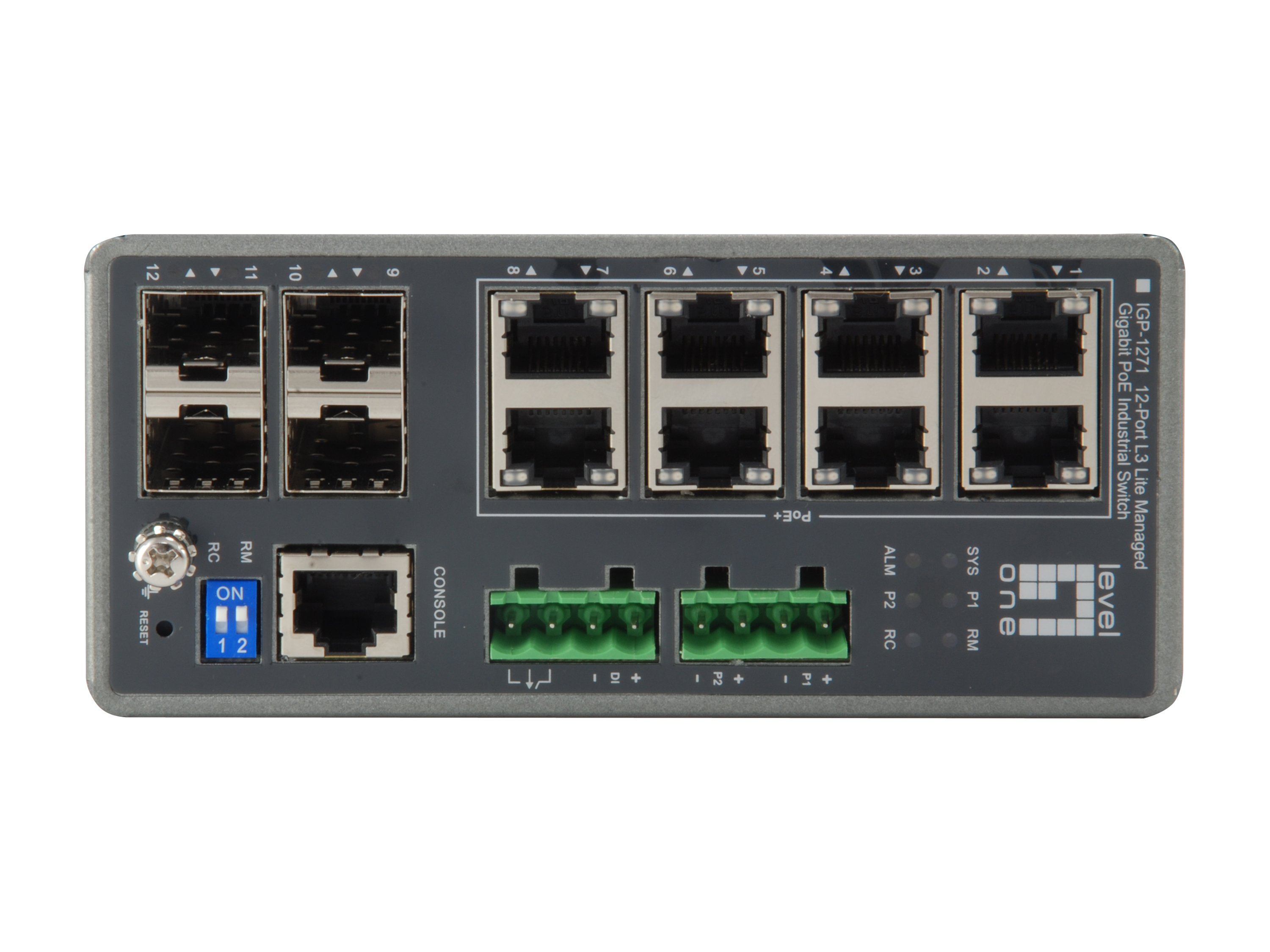 LevelOne Industr.PoE Switch 8xGE PoE+TURING 240W Managed L3
