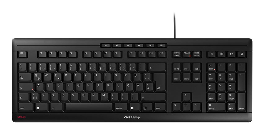 Keyboard Cherry STREAM wired black (DE) (JK-8500DE-2)