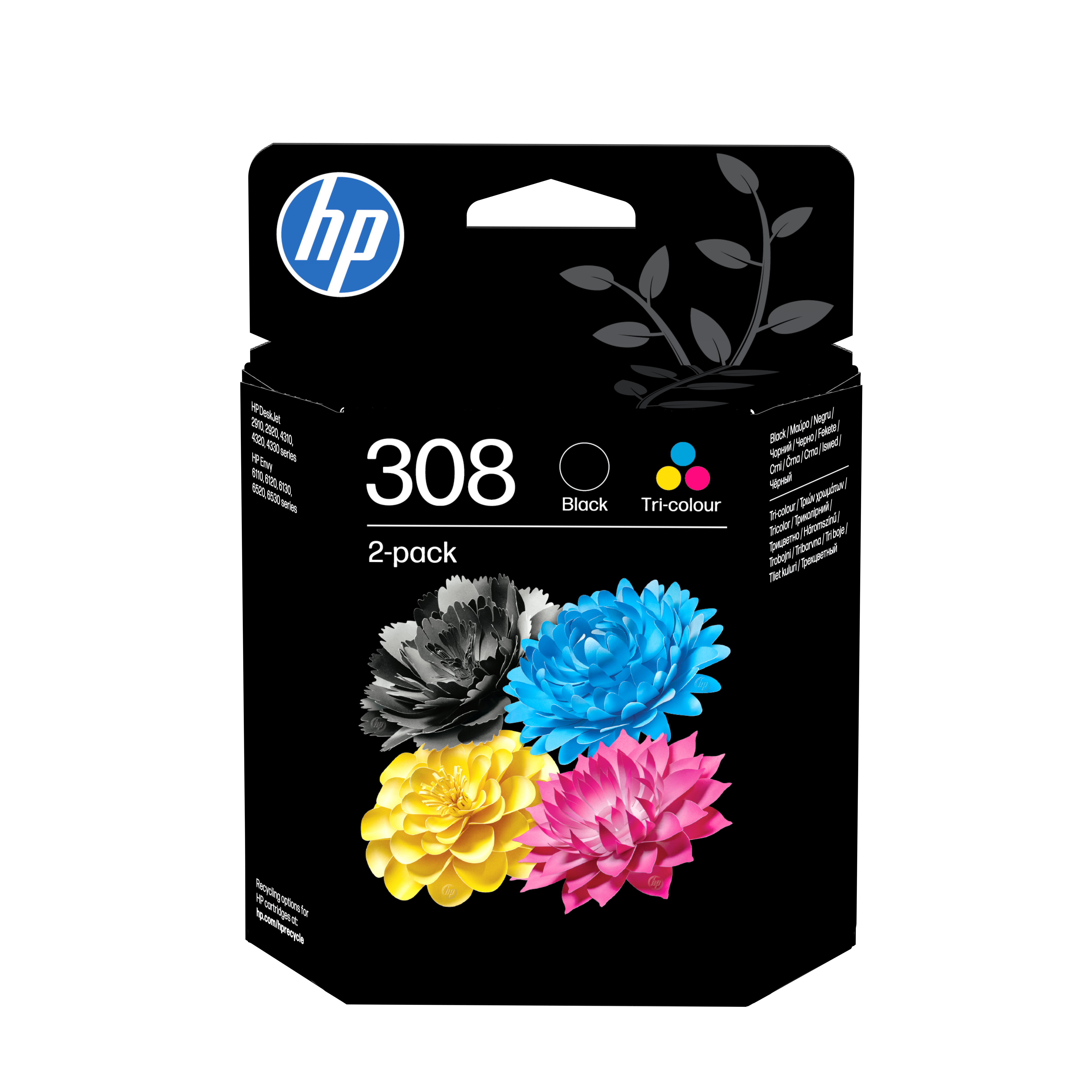 HP 308 Schwarz+dreifarbig Tintenpatrone