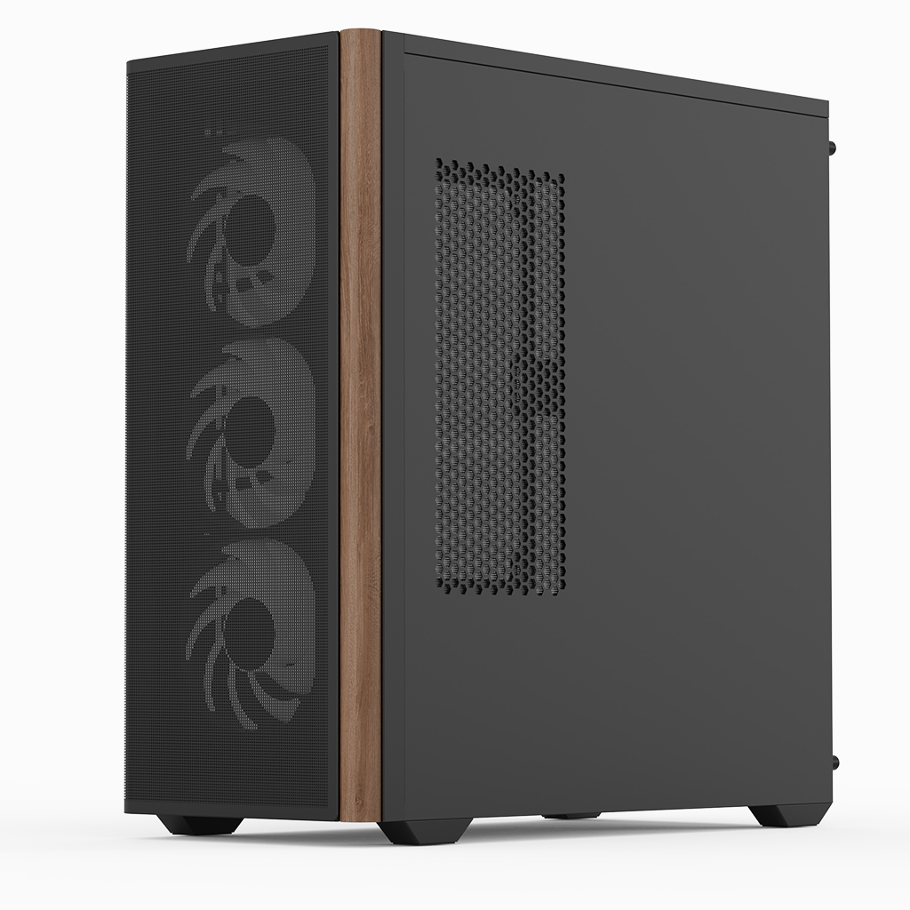 AeroCool Geh Midi D501A-G-WT-V2 (W/Wood/ATX)