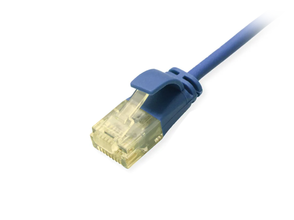 Equip Patchkabel Cat6A SlimFlex U/UTP 0.25m blau LSZH 2xRJ45 Polybeutel