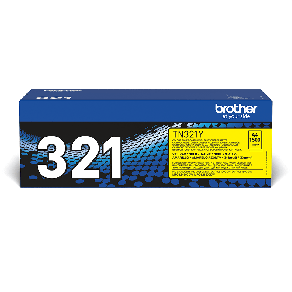 TN-321Y TONER CARTRIDGE YELLOW F/ HL-L8250CDN 1500PGS