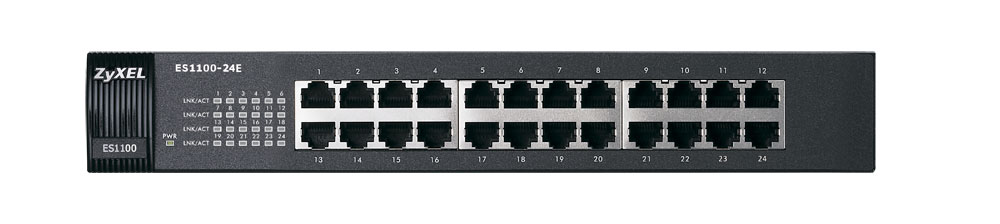 Switch ZyXEL 24x FE ES1100-24E Metall