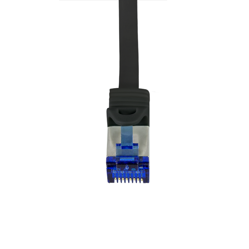 Logilink Patchkabel Ultraflex, Cat.6A, S/FTP, schw., 0,25 m