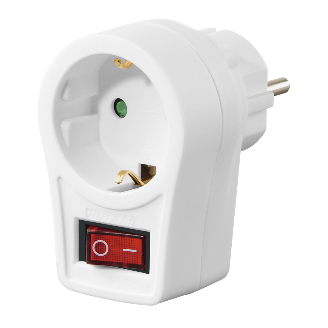 hama Steckdosenadapter mit Schalter, 1 St.