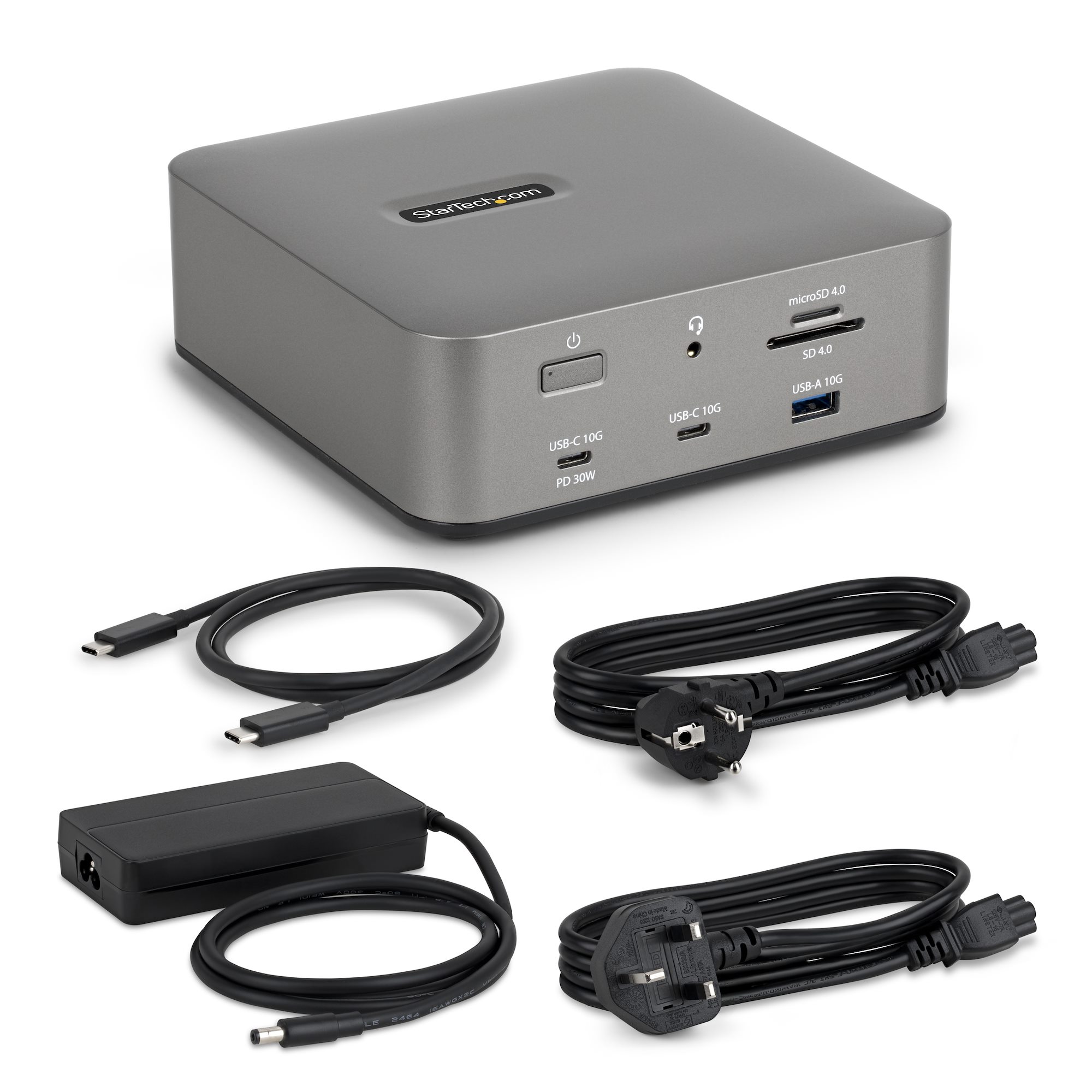 STARTECH.COM Thunderbolt 5 Dockingstation DP und HDMI 3-Monitor Dock bis 4K 144Hz oder Dual 8K 60Hz 5x USB-Ports 140W Laptop-Ladung