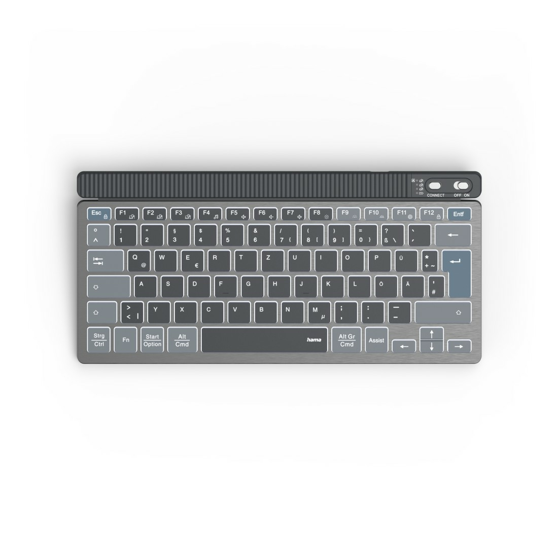 hama WK-700 Tastatur kabellos grau