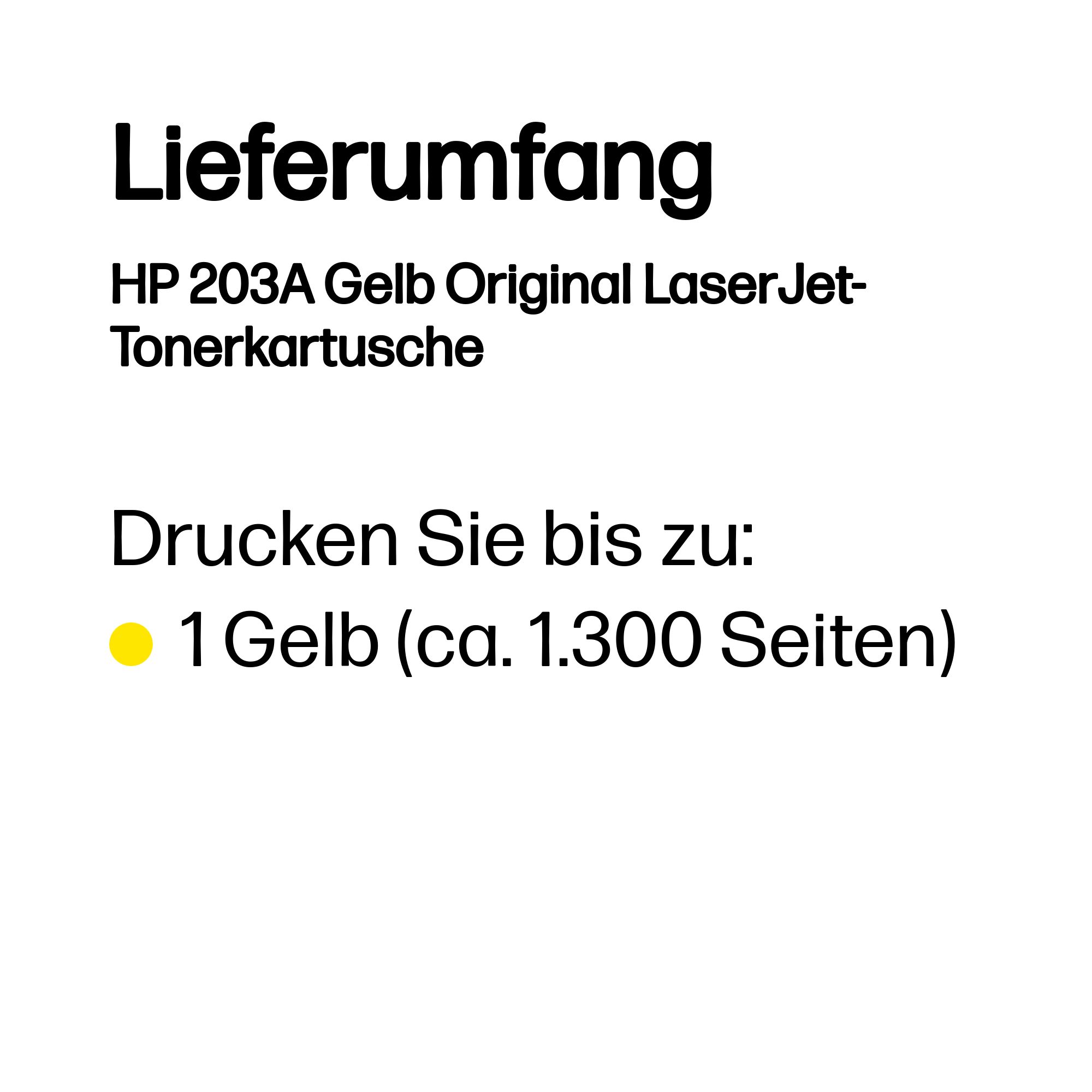 HP 203A (CF542A) gelb Tonerkartusche
