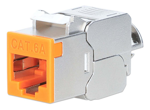 INTELLINET Cat6a 10G STP Keystone-Modul orange