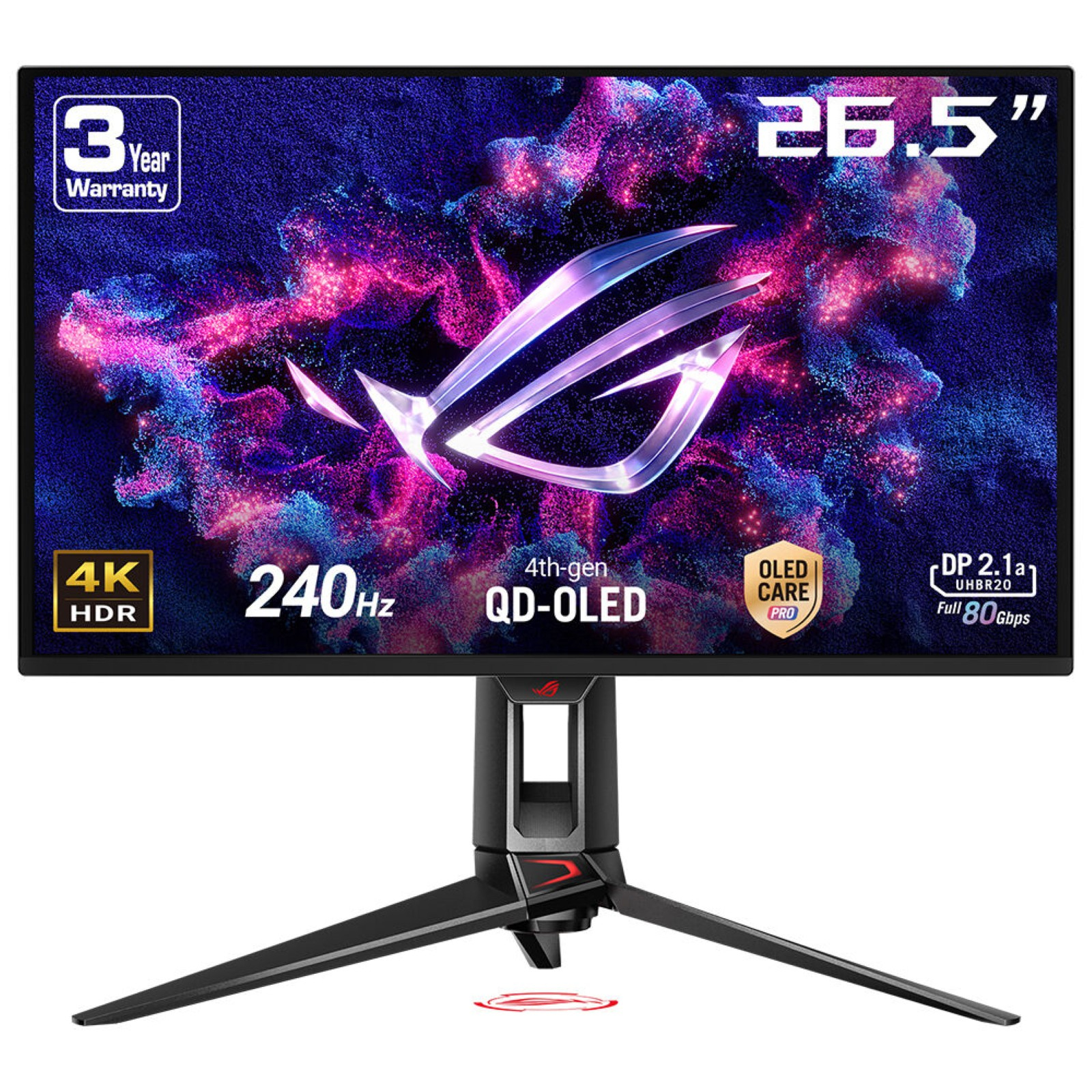 ASUS PG27UCDM 68,58cm 27Zoll 4K QD-OLED 240HZ 0.03MS GTG HDMI DP BLACK