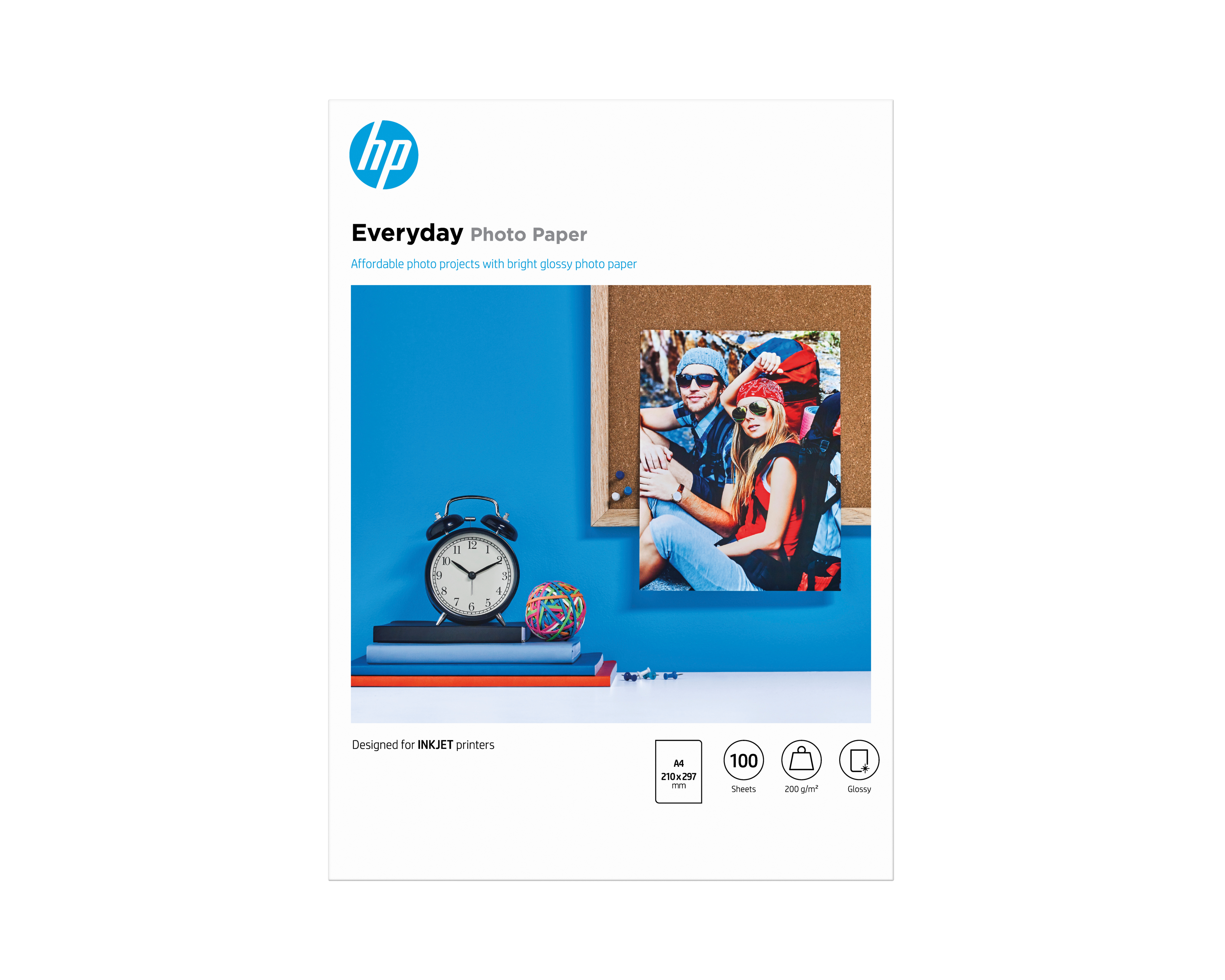HP original Q2510A Semi-glossy photo paper Ink cartridge 200g/m2 A4 100 sheets 1-pack