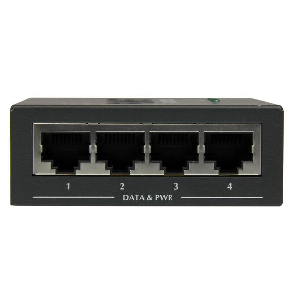 4 PORT GIGABIT POE+ INJECTOR IN