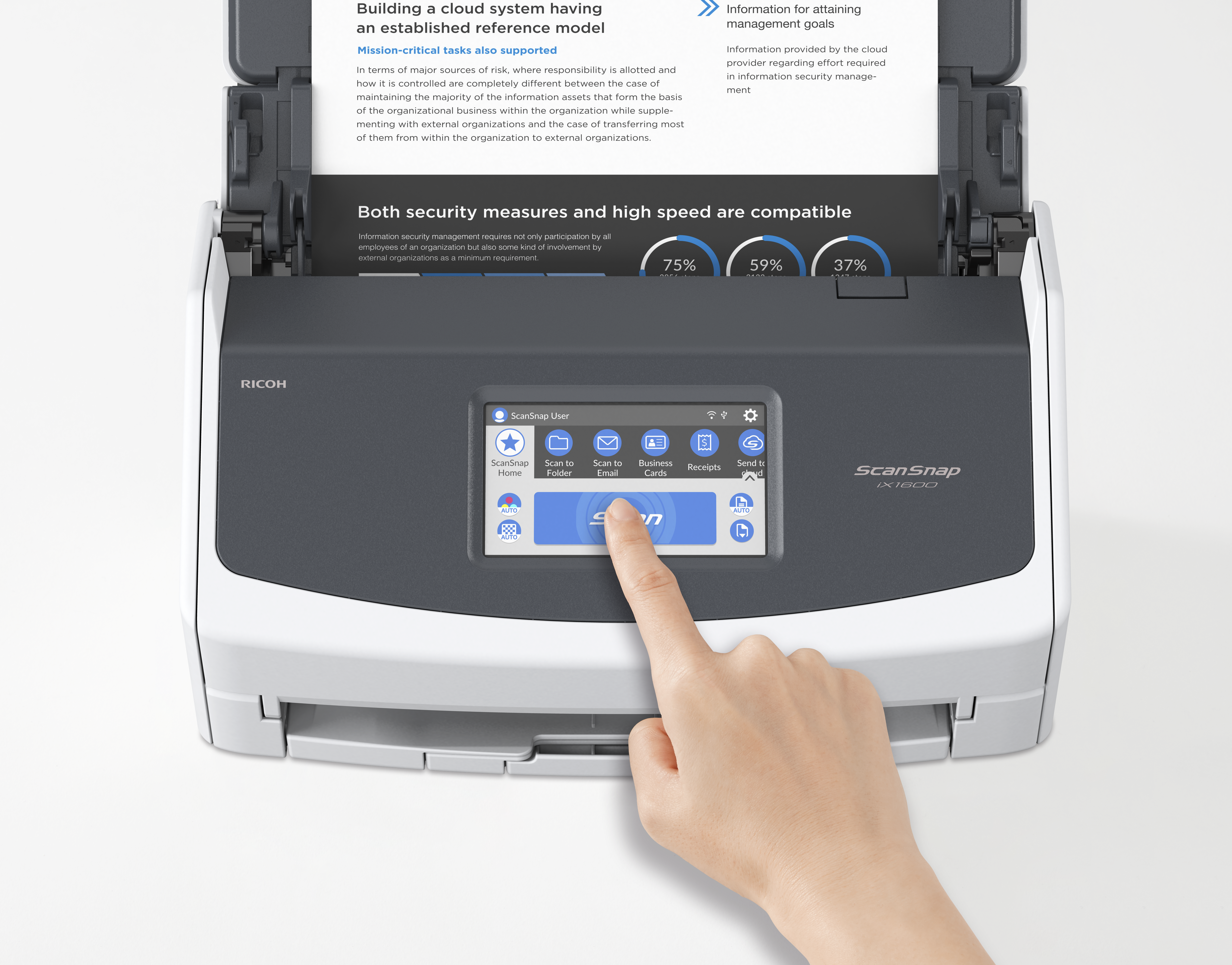 ScanSnap iX1600, Einzugsscanner