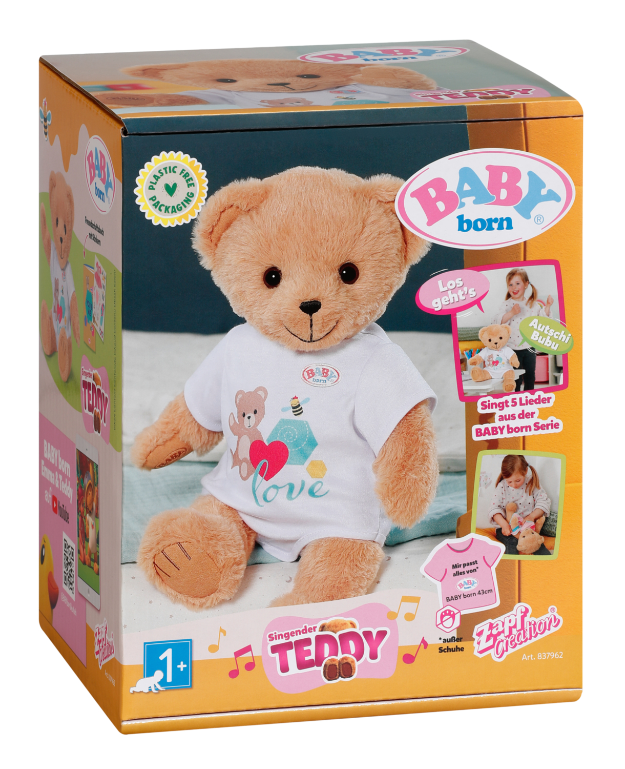 BABY born® Singender Teddy Deutsch, Kuscheltier