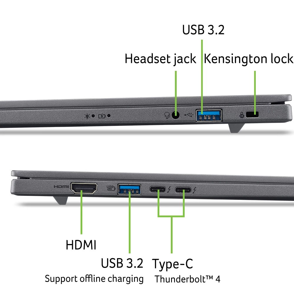 Acer Aspire 16 U9-386H 16 512 A16-I71M-96Q0 W11H