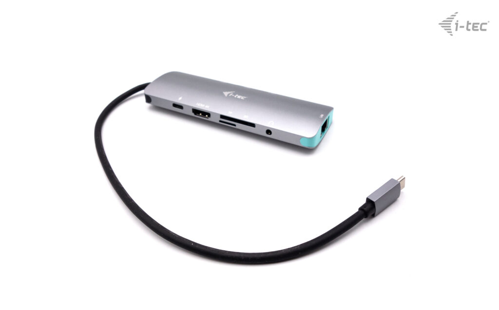 I-TEC USB C Metal Nano Docking Station 1xHDMI 4K 1xSD Kartenleser 1xmicroSD Kartenleser 1xGLAN 1xAudio 3x USB 3.0 Port 1x USB-C PD