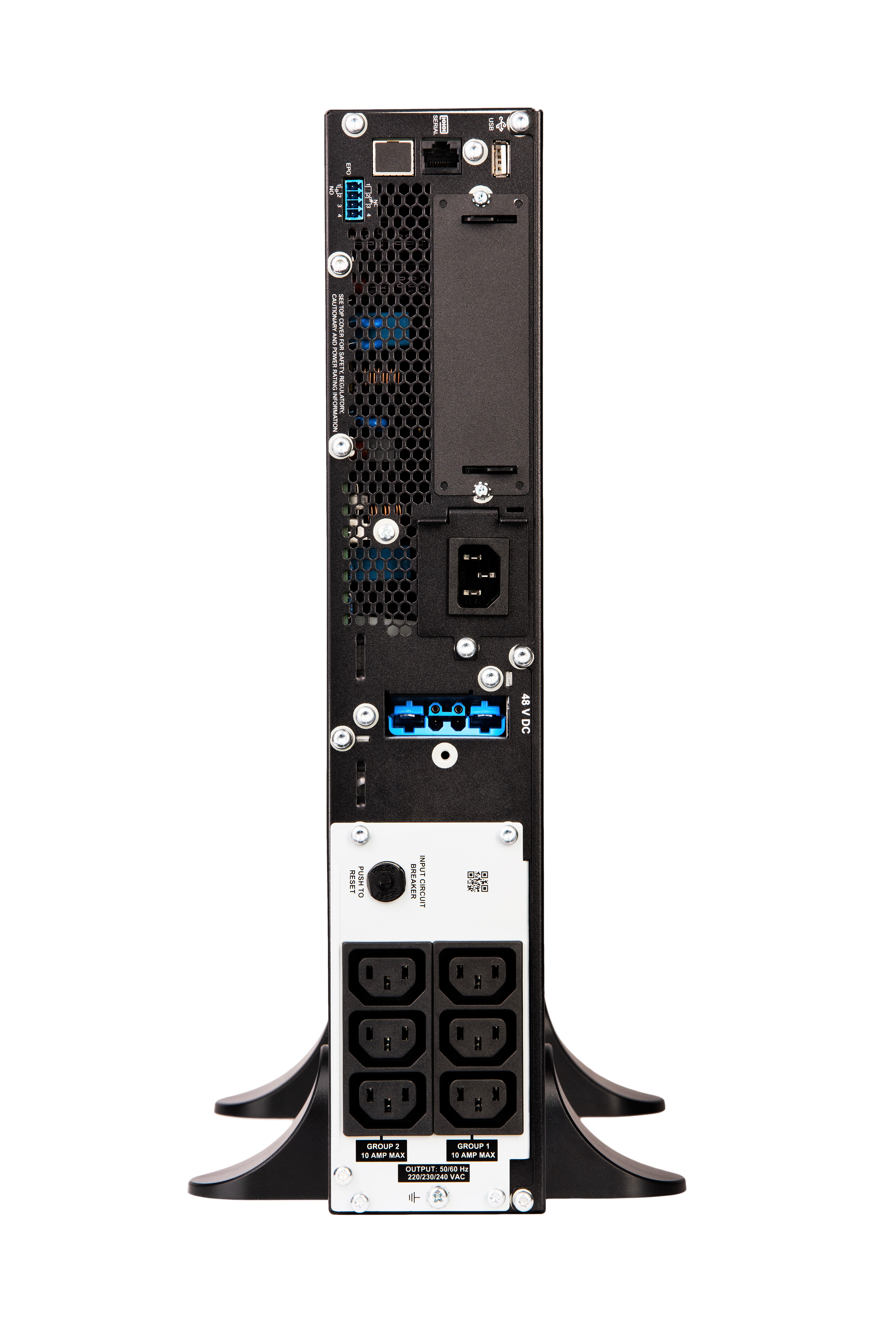 APC Smart-UPS SRT 1000VA UPS rack-mountable / external AC 230V 1000Watt 1000VA RS-232 USB output connectors 6 PFC Black