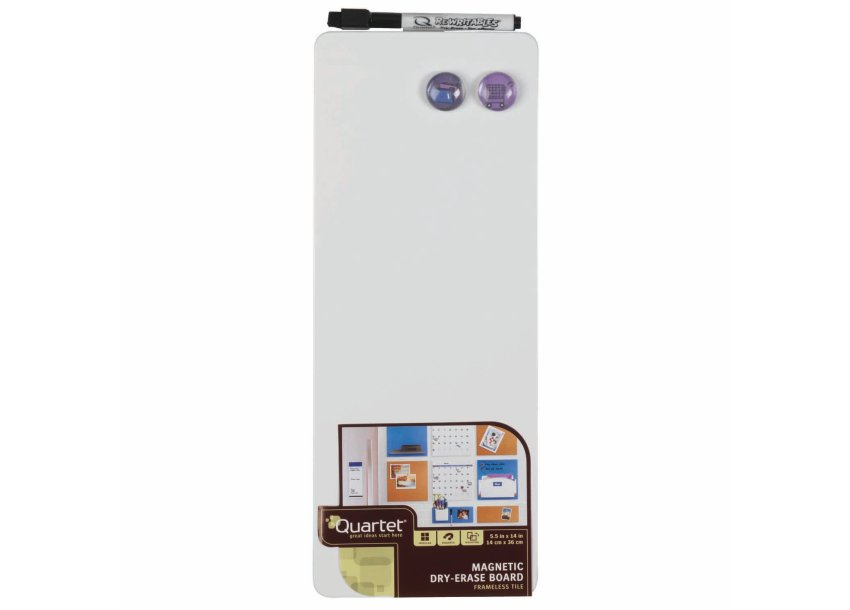nobo Glas-Magnettafel Mini 14,0 x 36,5 cm weiß