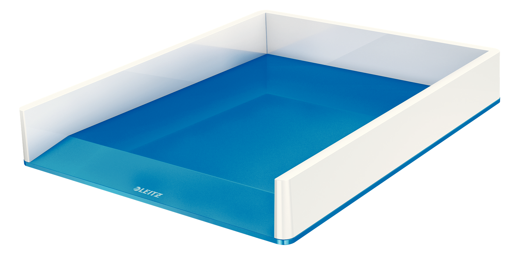 LEITZ Briefablage WOW Duo Colour perlweiß/blau DIN A4, 1 St.