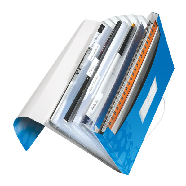 LEITZ Fächermappe WOW 4589 6 Fächer blau, 1 St.