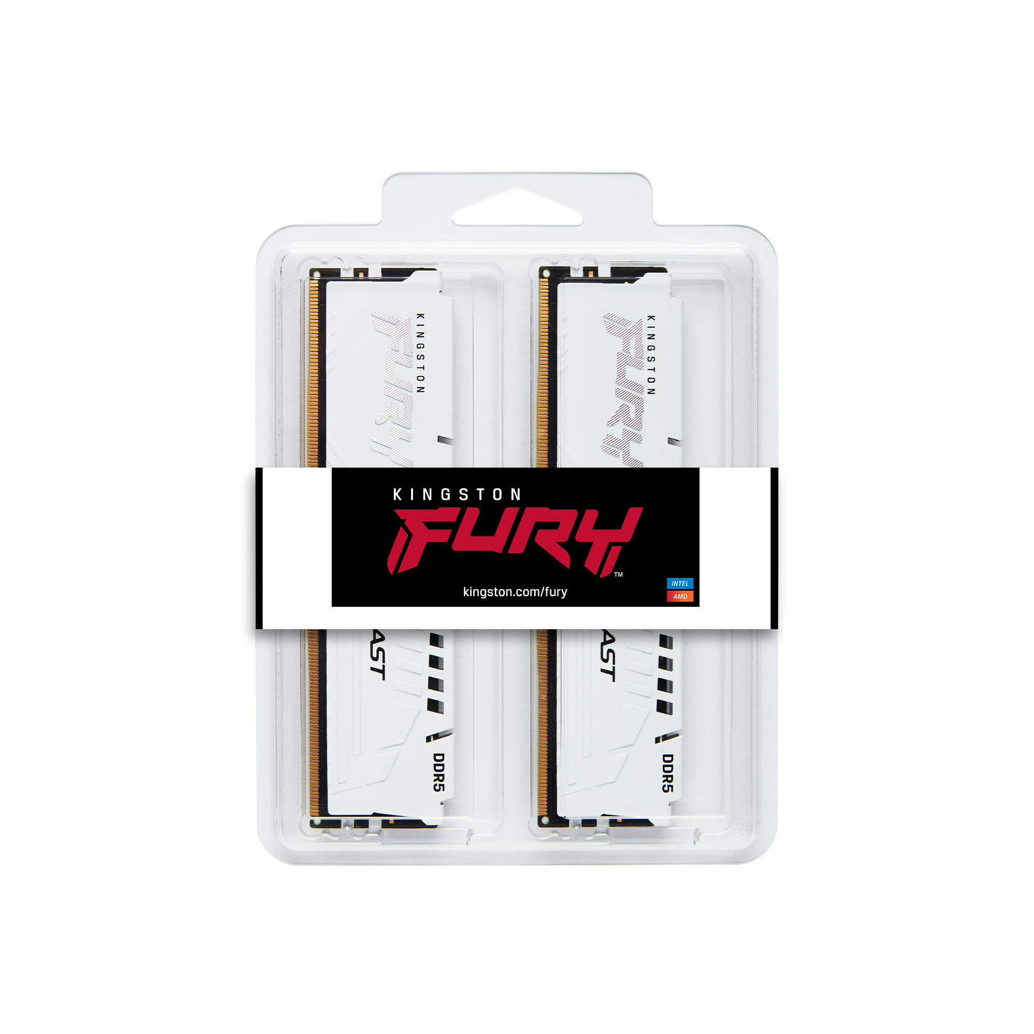 DDR5 32GB PC 6000 CL30 Kingston KIT (2x16GB) FURY Beast Whi retail