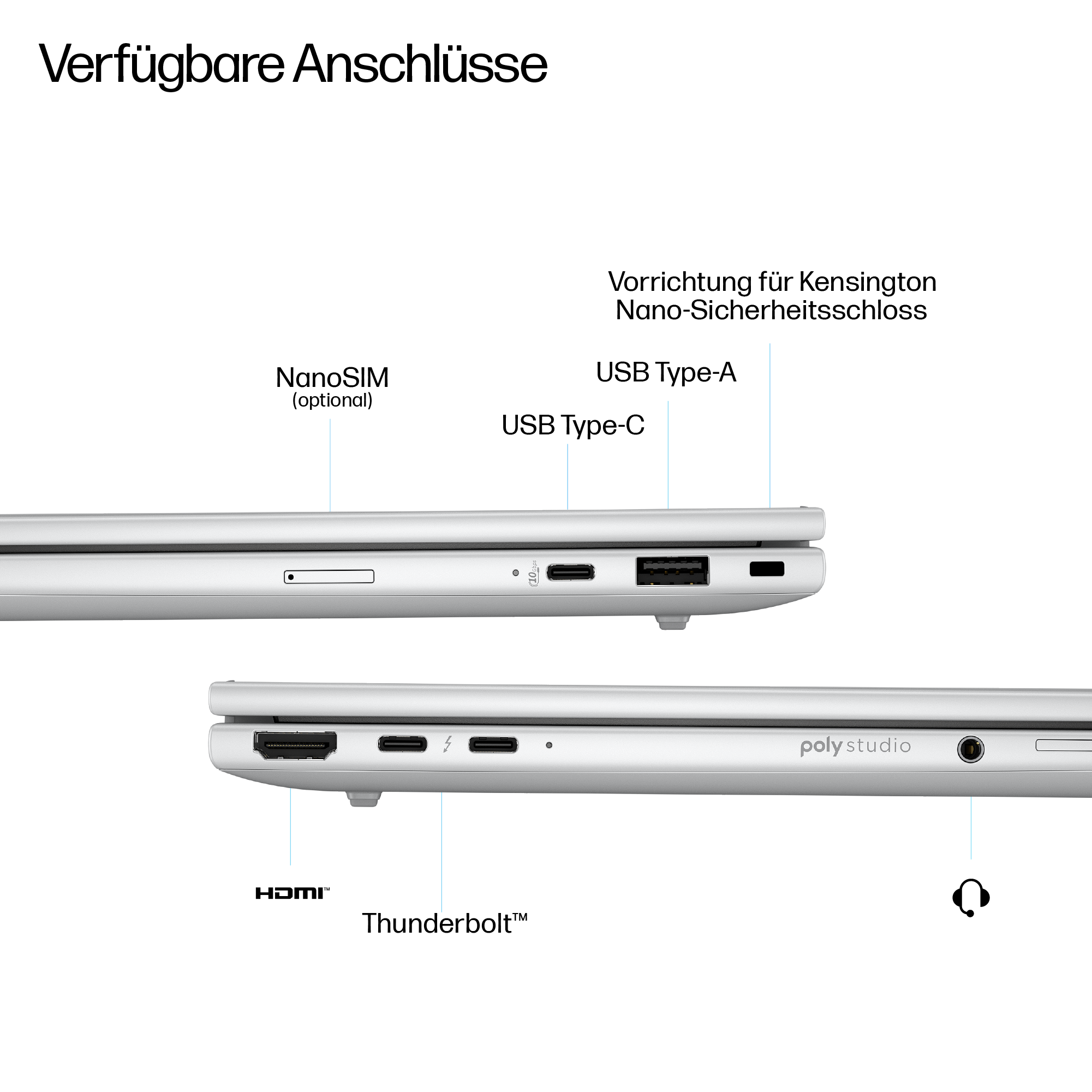 HP EliteBook 8 G1a AMD Ryzen AI 5 340 35,56cm 14Zoll 2,5K 32GB 512GB/SSD W11P SmartBuy 3J Gar (DE)