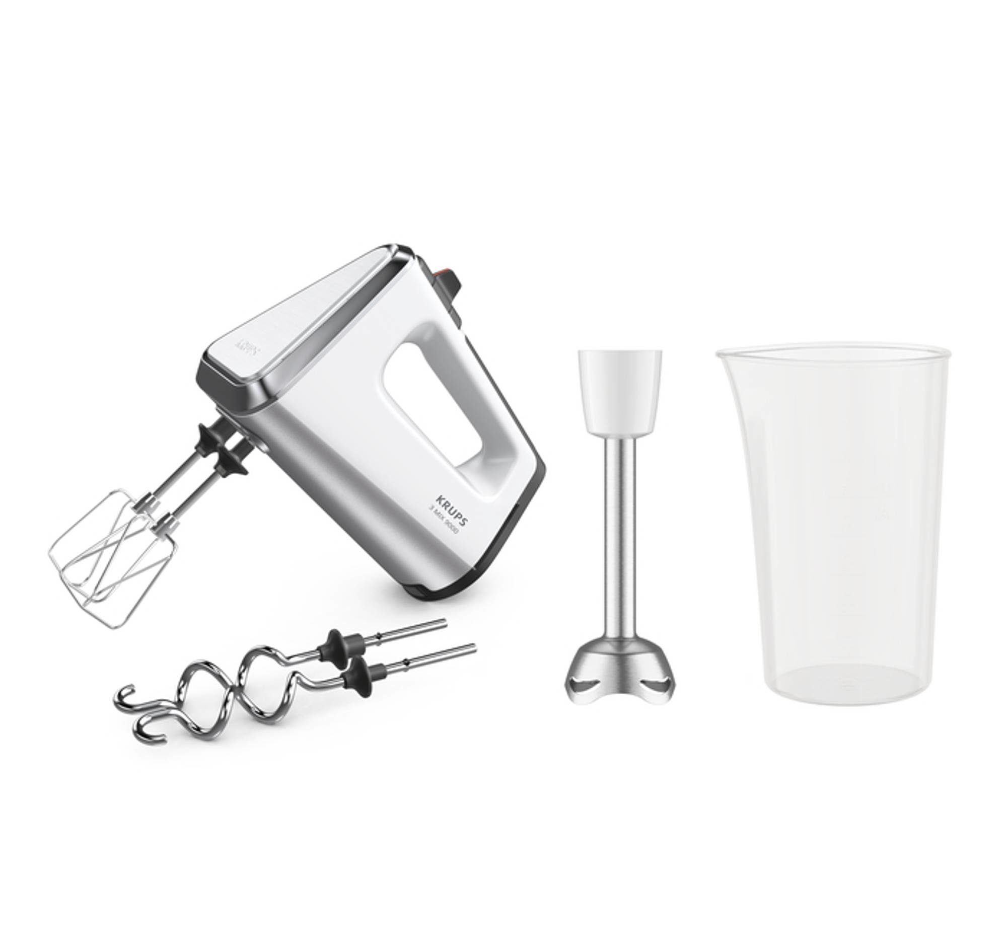 KRUPS Mix 9000 Handmixer weiß/silber 750 W