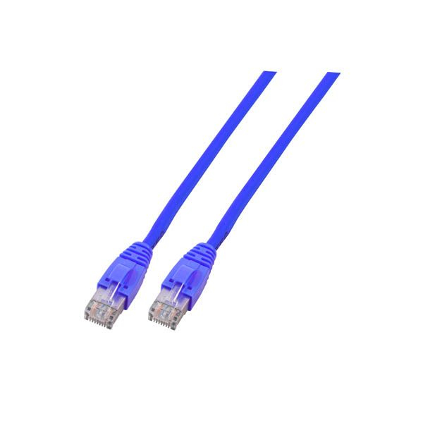 EFB RJ45 Patchkabel U/UTP Cat.6 LSZH CCA 3.00m blau