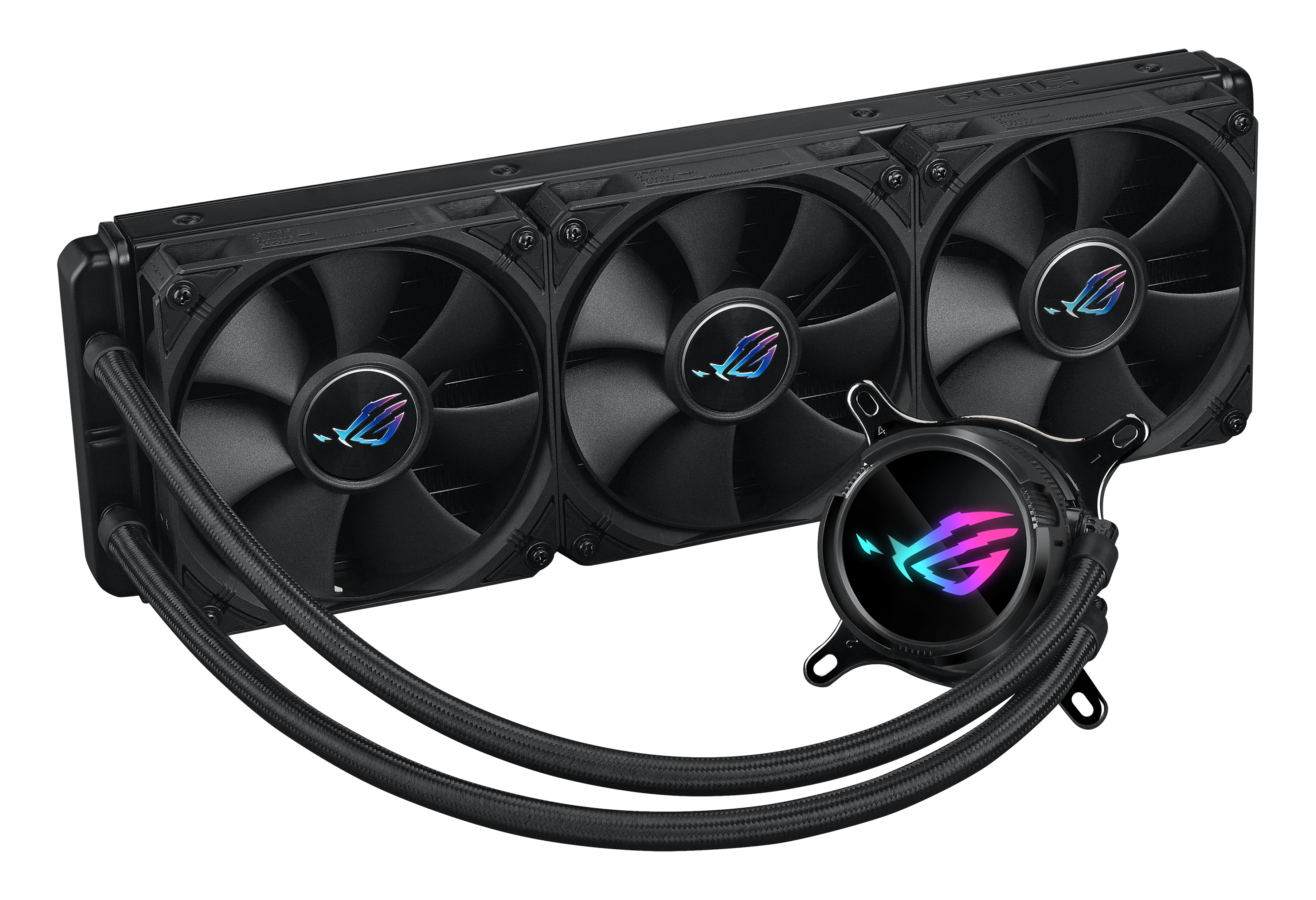 ASUS ROG Strix LC III 360 all-in-one CPU liquid cooler with 360 rotatable water block 7th gen V2 Asetek pump Premium ROG fans
