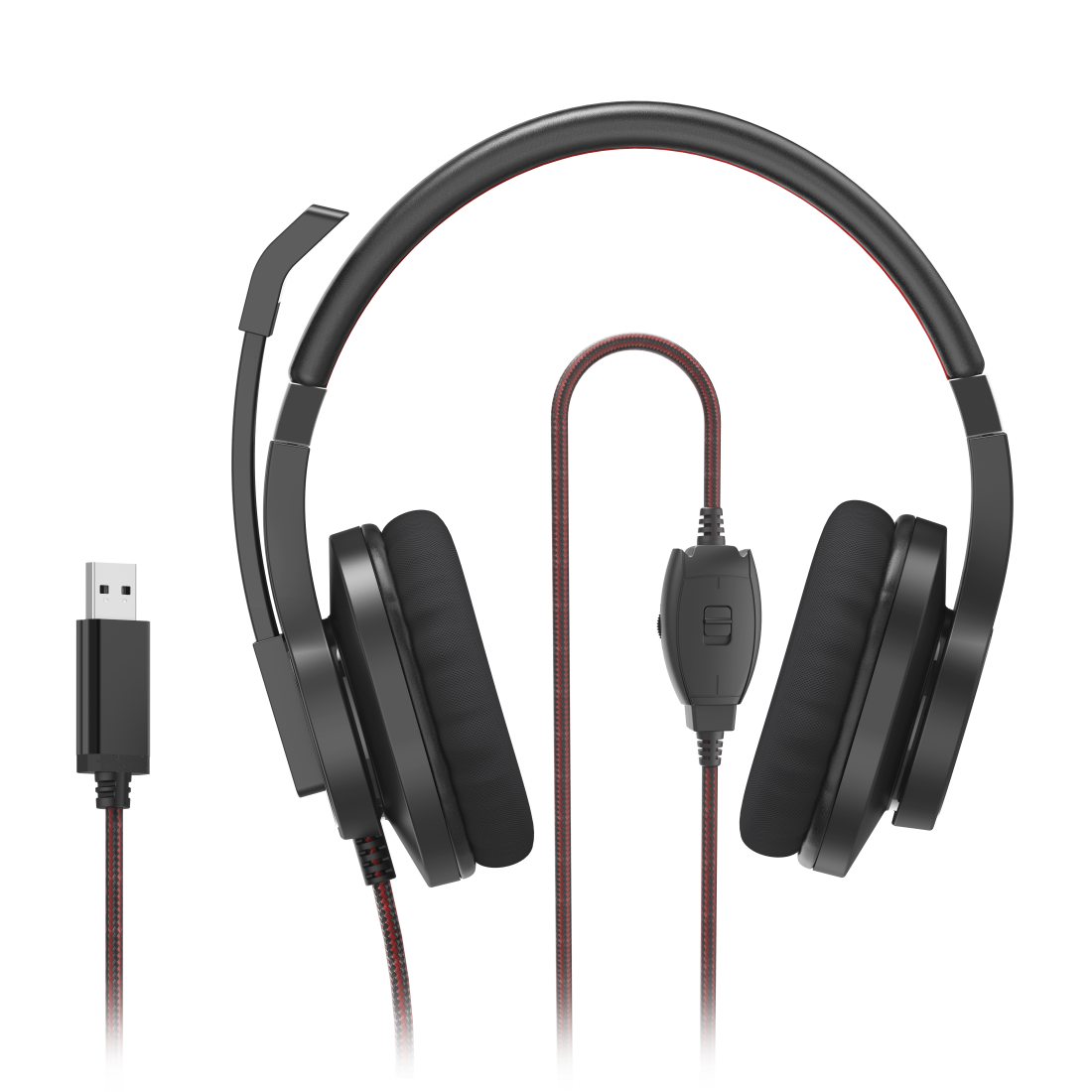 hama HS-USB400 V2 USB-Headset schwarz