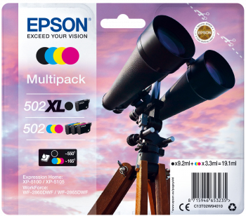 EPSON 1LB Multipack 4-colours 502 XL Black/Std. CMY