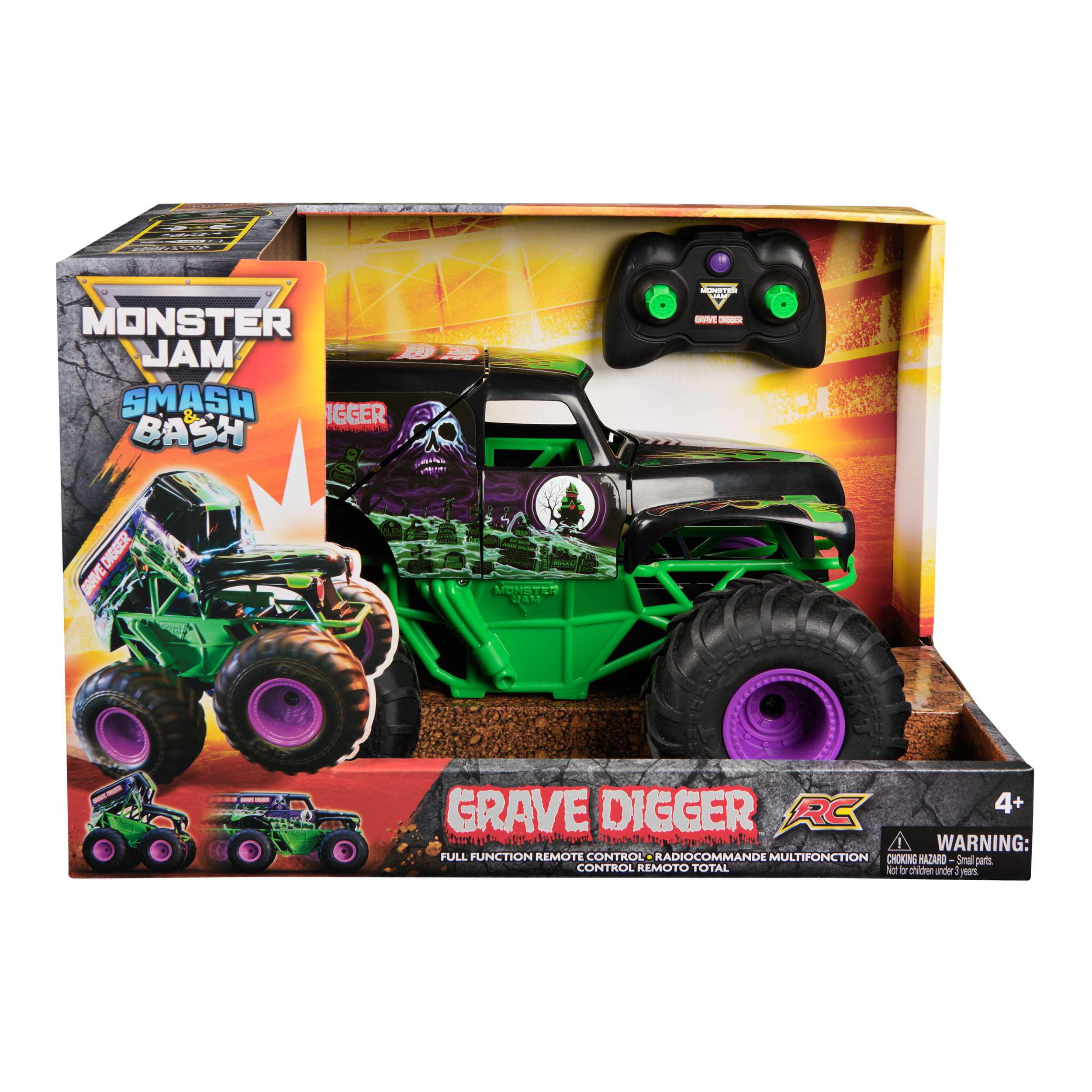 Monster Jam - Smash ''n Bash Grave Digger,, RC