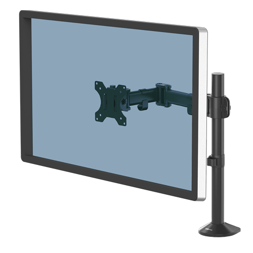Fellowes Monitor-Halterung Reflex 8502501 schwarz für 1 Monitor, Tischklemme, Tischbohrung