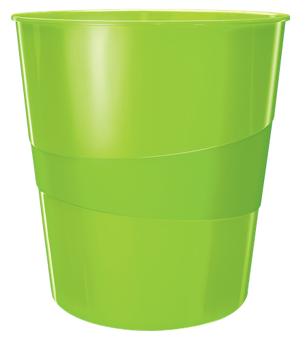LEITZ WOW Duo Colour Papierkorb 15,0 l grün, 1 St.