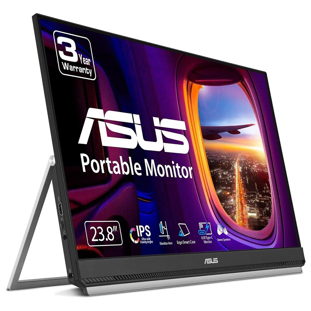 ASUS ZenScreen MB249C 60,96cm 24Zoll portable Monitor Full HD 1920x1080 60W FreeSync IPS Panel 16:9 Speaker USB Type-C HDMI