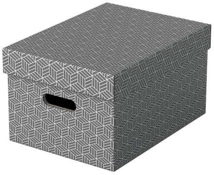 Esselte Home Aufbewahrungsboxen 17,5 l grau 26,5 x 36,5 x 20,5 cm, 3 St.