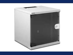 DIGITUS Wandschrank Compact 6HE 254mm 10 Glastür grau