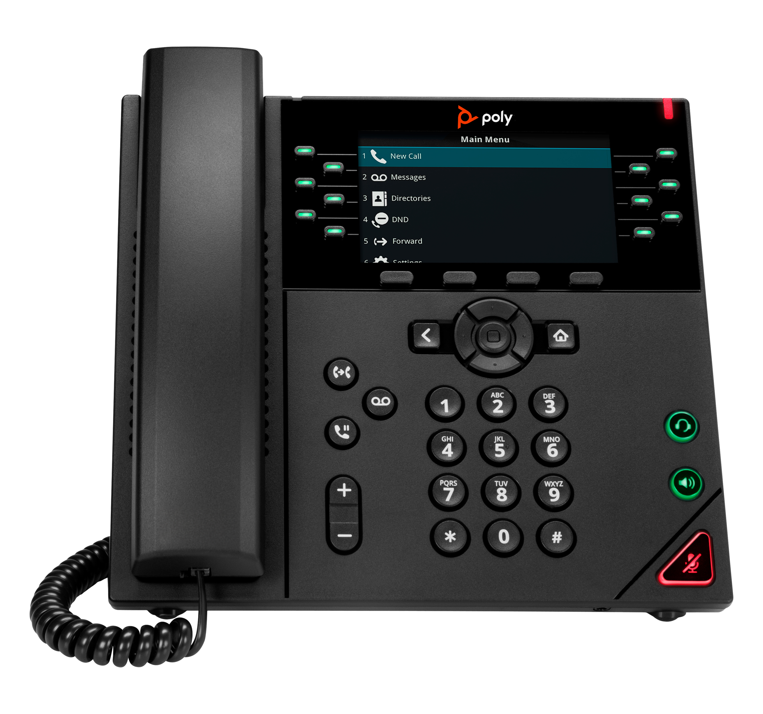VVX 450 12-LINE BIZ-IP-PHONE DUAL 10/100/1000 ETHERNET-NO PS